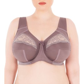 Sermija Comfortable Women's Bra with Underwire, Soft Moisture-Regulating Women's Bra, Supportive Comfort Bra, Grey, 105E