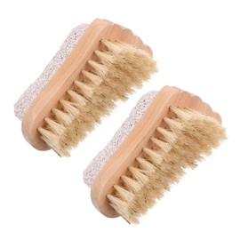 Outanaya 2pcs Pumice Stone Brush with Ergonomic Handle for Foot Care Dead Skin and Callus Removal for Exfoliating Dry Skin the Go