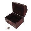 Treasure Chest Storage Box with Combination Lock Handcraft Exquisite Wood