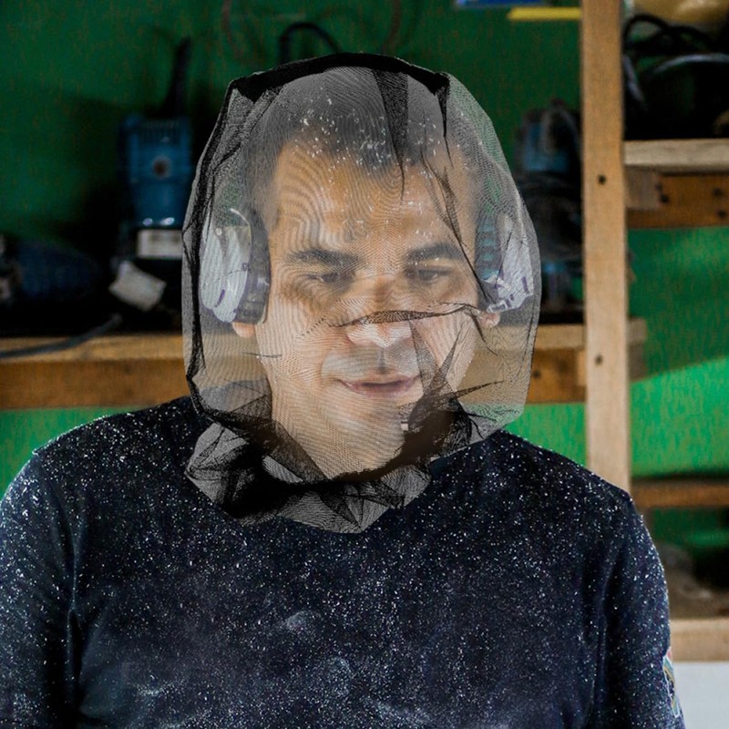 Sosoport 4sets Mesh Net Headwear for Outdoor Portable Bug Netting