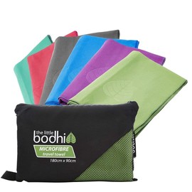 The Little Bodhi Microfibre Towel Green 150cm x 80cm