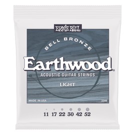 Ernie Ball Light Earthwood Bell Bronze Acoustic Guitar Strings 11-52