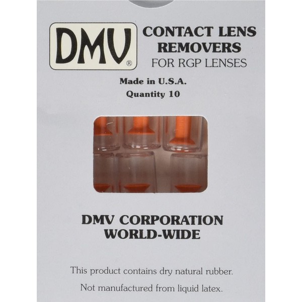 DMV Ultra Hard Contact Lens Remover - Orange (Pack of 10)