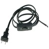 HBFBZM 6Feet Lamp Cord with Switch On Off, 6Ft 18AWG