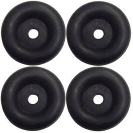 (4 Pack) 2.5" Trailer Ramp Door Bumper, Compatible with Truck Cargo Hatch - Round Rubber Bump Stops