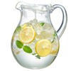 Acrylic Beverage Pitcher with Lid (72 oz) Plastic Water, Sangria,