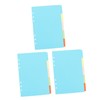 Operitacx 15pcs Index Label Book Dividers Separators Office Document Organizer