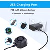 USUPERINK 110dB Bike Alarm Wireless Vibration Motion Sensor with USB