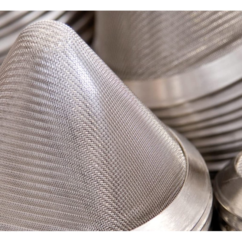 Piazza Stainless Steel Conical Food Strainer With Front Hook, 7