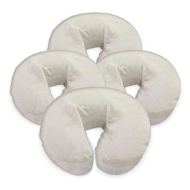 London Linens Paquete de 4, mesas de masaje de franela extra gruesa 100% algodón de alta calidad, fundas de masaje para la cara y cuna, incluye 4 piezas (natural)