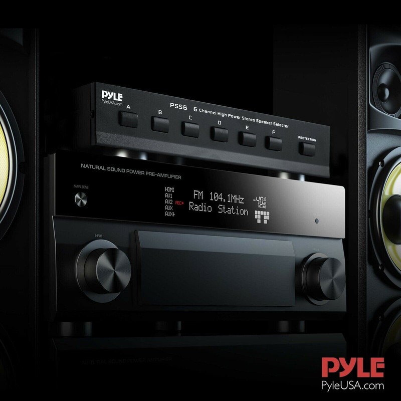 Pyle High Power Stereo Speaker Selector Up to 6 Pairs