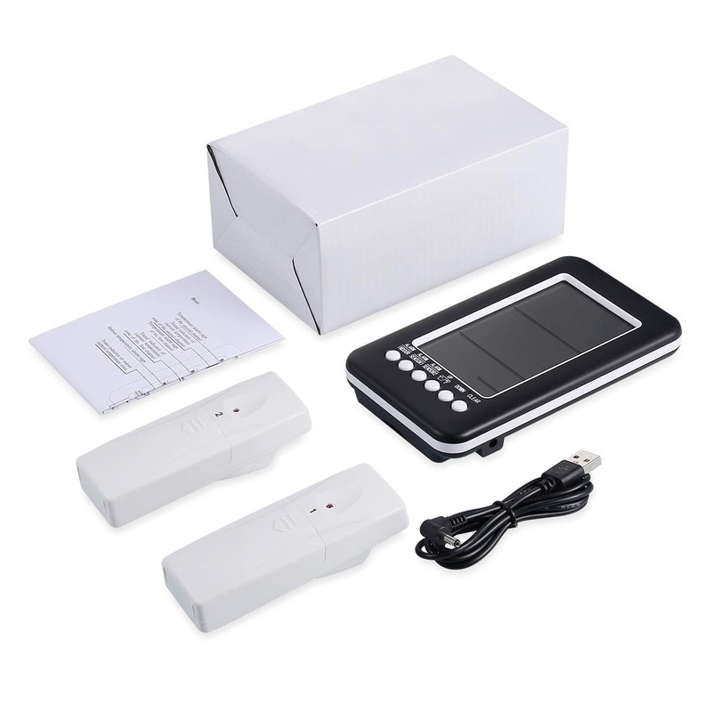 Ankilo Refrigerator Thermometer, Wireless Digital Freezer Thermometer with 2 Sensors,