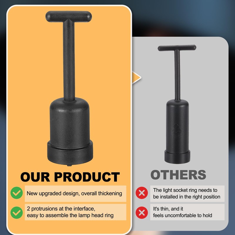 PATIKIL G9 Socket Ring Removal Tool, 2 Pcs PVC Plastic