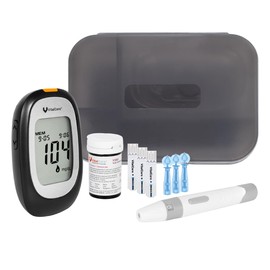 Vital Care Glucómetro 310 Kit Completo | 50 Tiras + 100 Lancetas | Fácil de Usar y Sin Codificación
