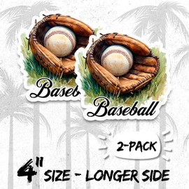 Baseball Magnet 4 Inch 2-Pack Baseball Bat Player – Strong Vinyl Decorative Sport Magnets for Fridge Locker Kitchen Office – Cute Fun Aesthetic Cool Durable & Long-Lasting Souvenir ID44999
