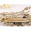 ZOONAI Vintage Beautiful Crystal Butterfly Hair Clip Barrette Headdress Accessories