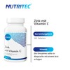 Nutritec Zinc with Vitamin C 365 Tablets, High Dose, Dietary