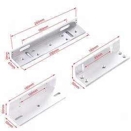 Z & L Holder Stand Bracket Clamp Support for 600lbs/280KG Holding Force Electric Magnetic Lock