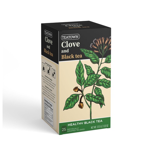 Premium Single Origin Clove Black Ceylon Tea Bags 25 Count