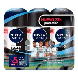 Pack X3 Desodorante Men Black & White 50ml Nivea