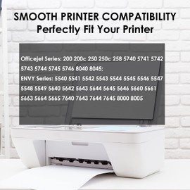 USUPERINK Remanufactured 62XL High Yield Ink Cartridge Replacement for HP 62XL 62 XL C2P05AN Compatible with Officejet 200 250 5740 8045 Envy 5541 5660 7640 Printer (Black, 1 Pack)