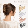 4Pcs Metal Hair Claw Clips Set, Large Alloy Hair Clips