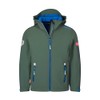 Trollkids Trollfjord Children's Softshell Jacket, Ivy/Electric Blue, 152