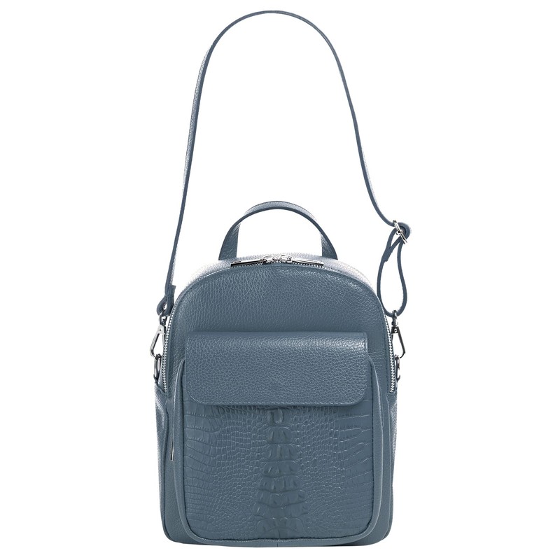 Cluty 021329 Women's Genuine Leather Backpack, Made in Italy, Smartphone