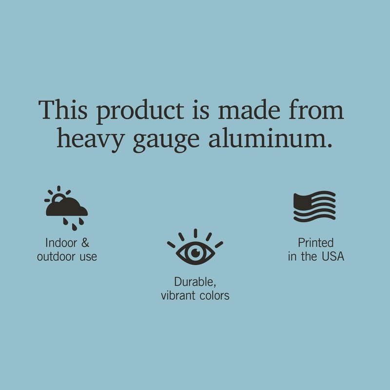 Lantern Press 6x9 Inch Metal Sign, Appalachian Trail Map