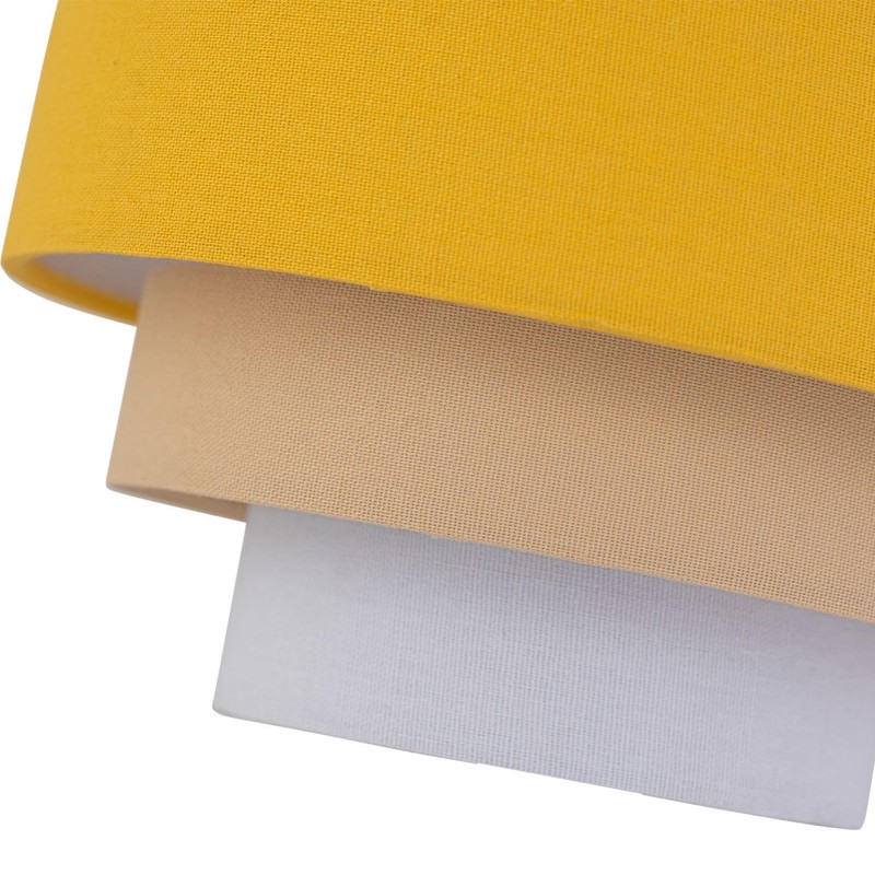 Ochre Yellow Linen Table Lamp Shade, Lampshade for Table Lamp