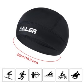 EALER HAC100 Skull Cap Helmet Liner Cooling Mesh Hockey Skull Cap, Cycling Running Hat Sweat Wicking Sports Cap for Men Women