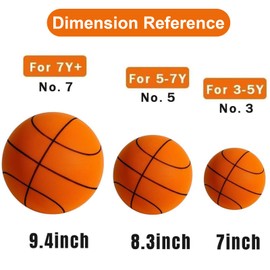 Silent Basketball, 2025 Upgrade Dribble Silent Basketball, Foam Indoor Training Quiet Ball, No.5-8.3inch
