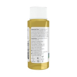 NOW Solutions, Jojoba Oil, 100% Pure Moisturizing, Multi-Purpose Oil for Face, Hair and Body, 1-Ounce