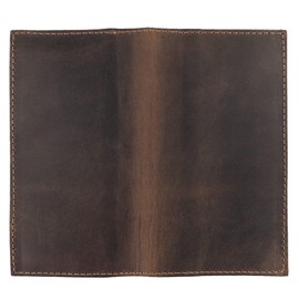 Hide & Drink, Checkbook Cover, Minimalist Organizer, Check Presenter, Bill Holder for Waiter and Waitress, Restaurant Accessories, Full Grain Leather, Handmade, Bourbon Brown