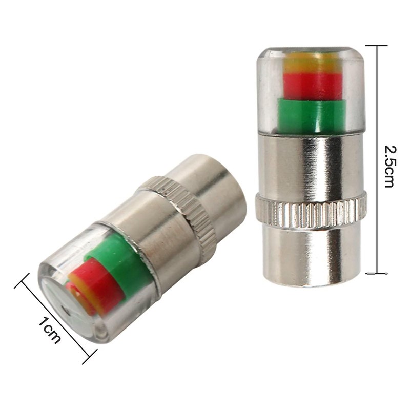 JRSHOME 8X New Update Tire Pressure Monitor Valve Stem Cap
