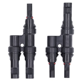 1 Pair Solar Branch Connector Panel Parallel Connection Cable Splitter Coupler DIY Mount Tool T3