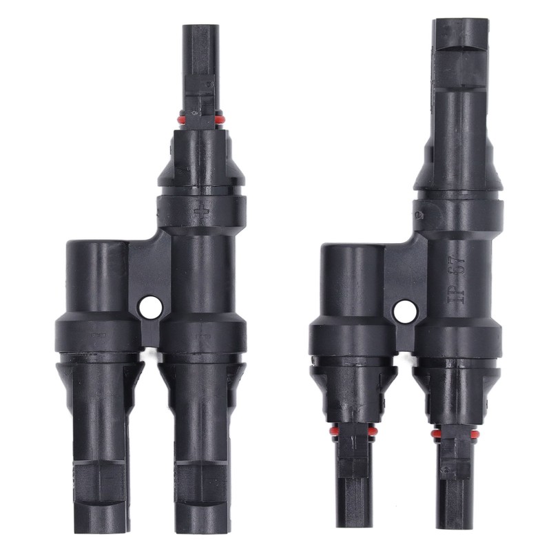 1 Pair Solar Branch Connector Panel Parallel Connection Cable Splitter