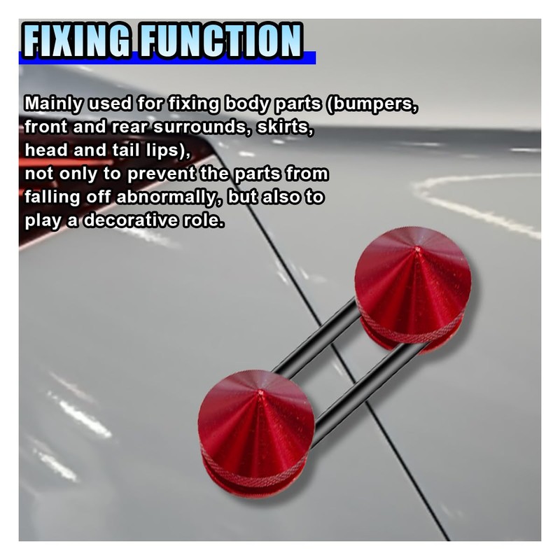 14 Pieces Bumper Quick Release Kit, Front Rear Bumper Fenders