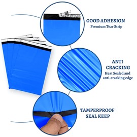 Parcel Bags for Posting Clothes Blue 12 x 16 Mailing Bags Self Seal Mail Bags| Postage Bags for Posting Clothes and Packaging| Large Postage Bags for Shipping. Pack of 50