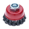 65mm Wire Brush for Angle Grinder, Hard Twisted Wire Brush