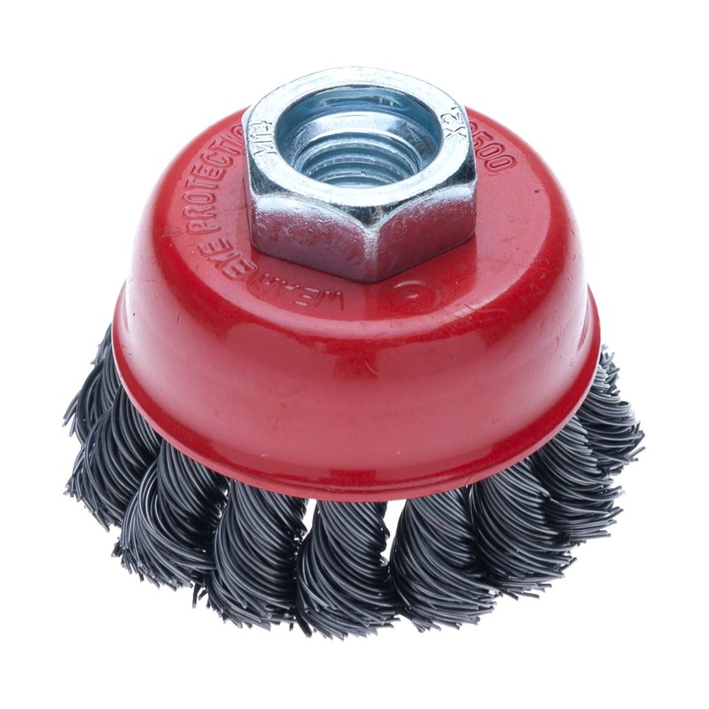 65mm Wire Brush for Angle Grinder, Hard Twisted Wire Brush