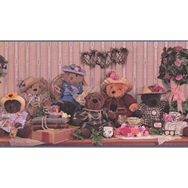 Wallpaper Border Teddy Bears 13.5" x 15' GL4202B/O