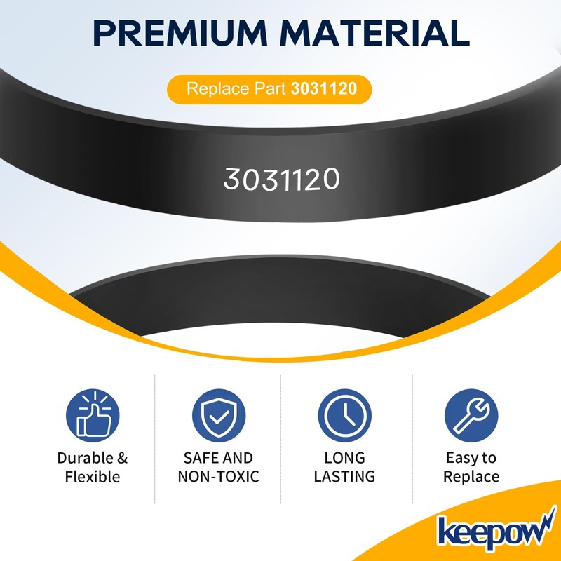 KEEPOW Vacuum Belt Compatible with Bissell Powerforce Helix and CleanView