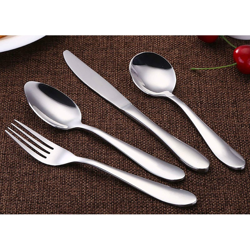 VANRA 6-Piece Dinner Spoons Set Soup Spoons Heavy Duty Stainless