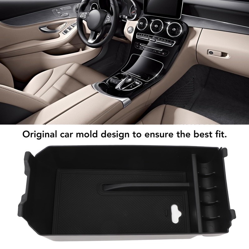 Centre Console Organiser, Storage Box with Non-Slip Pads, Perfect Fit,
