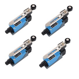 Limit Switch, DBAILY 4pcs Metal Roller Lever Arm Limit Switch for Electrical Control Mechanics Other Industries (ME-8108)