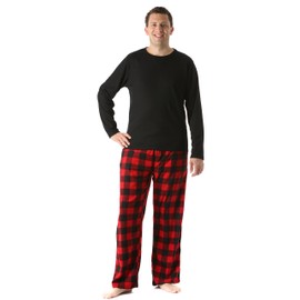 #followme 45910-1A-XL Polar Fleece Pajama Pants Set for Men/Sleepwear/PJs