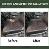 FZJDSD 2PCS Mist Gray Driver Side Bottom Replacement Cloth Seat