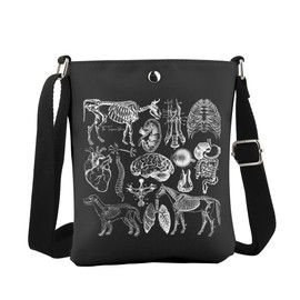 WCGXKO Veterinary Receptionist Crossbody Bag Veterinarian Appreciation Gift Animal Rescue Gift Vet Tech Gift (Bone Vet Cro CA)