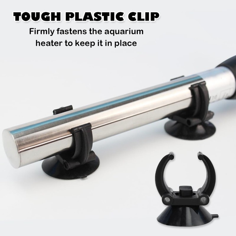 12-Pack Multi-Use Aquarium Suction Mounts , 2.5cm Secure Clips ,
